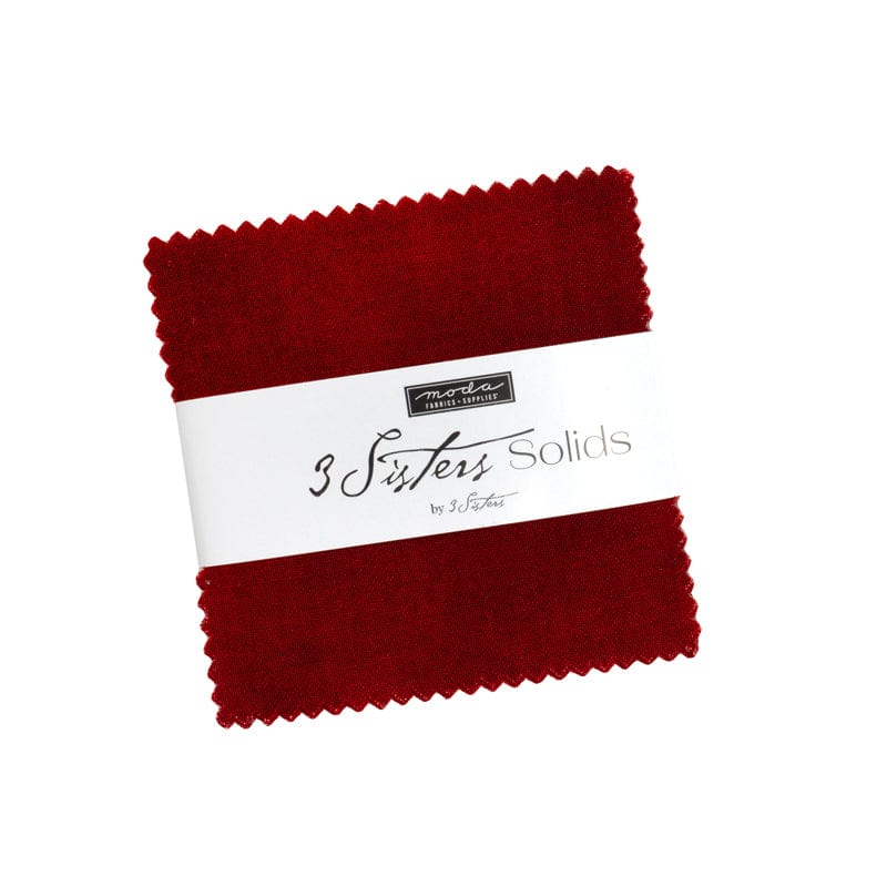 Moda Fabric Pre Cuts Moda 3 Sisters Solids Mini Charm - The Sewing Studio