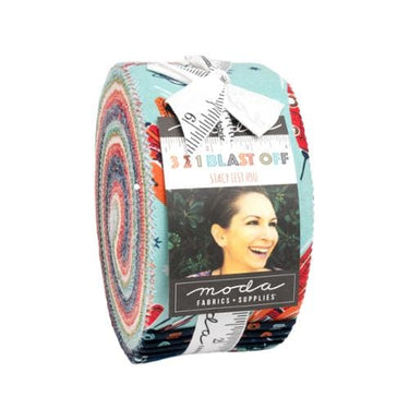 Moda Fabric Pre Cuts Moda 321 Blast Off Jelly Roll  - The Sewing Studio for sale UK - The Sewing Studio