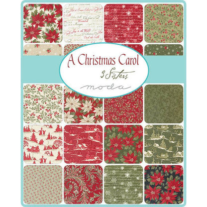 Moda Fabric Pre Cuts Moda A Christmas Carol Fat Quarter Pack 35 Piece 44350AB  - The Sewing Studio