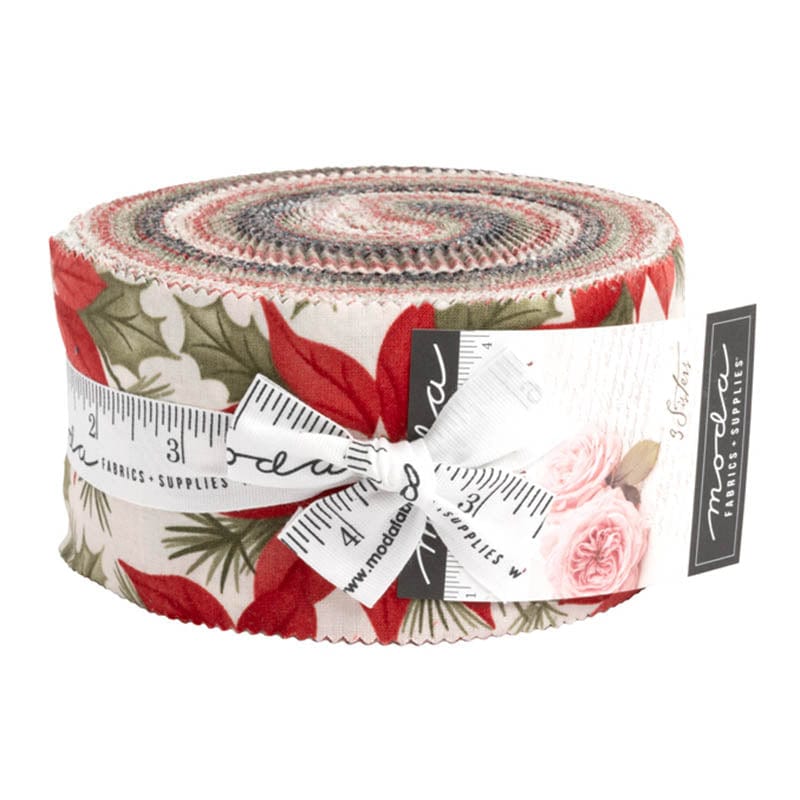 Moda Fabric Pre Cuts Moda A Christmas Carol Jelly Roll 44350JR  - The Sewing Studio