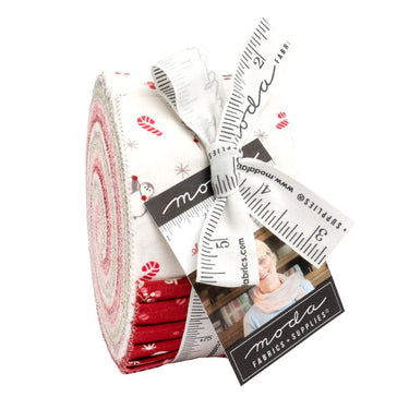 Moda Fabric Pre Cuts Moda A Very Sweet Christmas Jelly Roll 3060JR  - The Sewing Studio for sale UK - The Sewing Studio