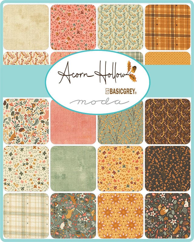 Moda Fabric Pre Cuts Moda Acorn Hollow Layer Cake 30760LC  - The Sewing Studio