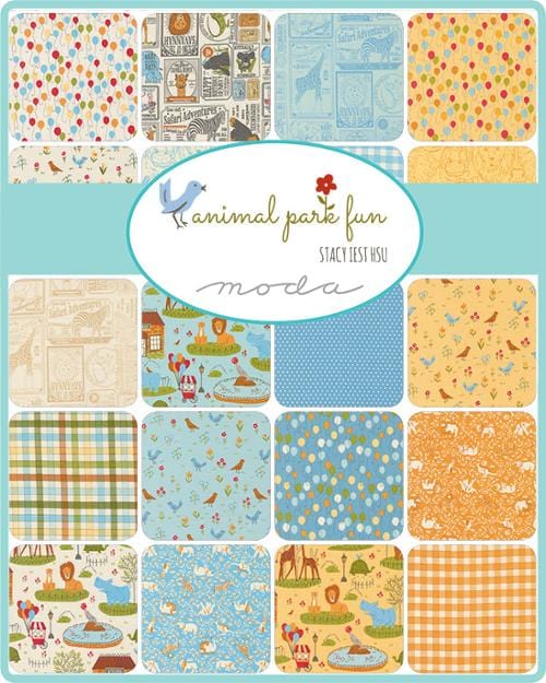Moda Fabric Pre Cuts Moda Animal Park Fun Layer Cake  - The Sewing Studio