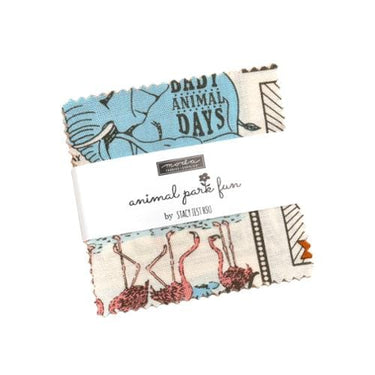 Moda Fabric Pre Cuts Moda Animal Park Fun Mini Charm  - The Sewing Studio for sale UK - The Sewing Studio
