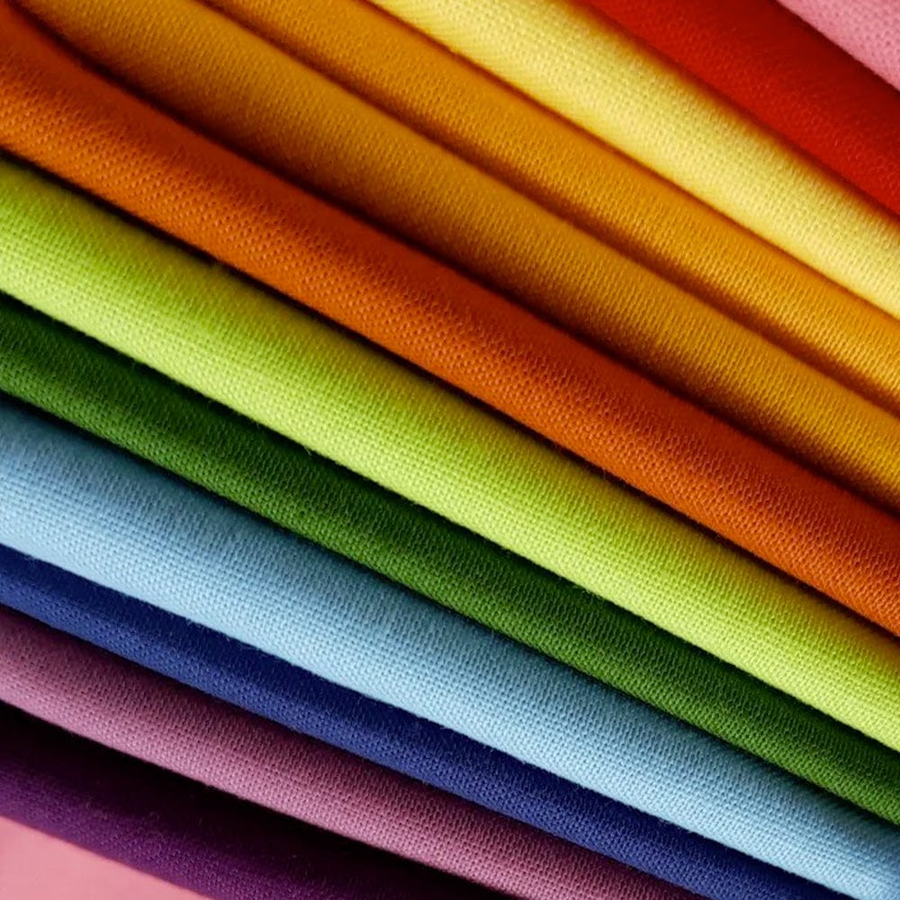 Moda Fabric Pre Cuts Moda Bella Solids 12 Piece Colour Wheel Fat Quarter Bundle - The Sewing Studio