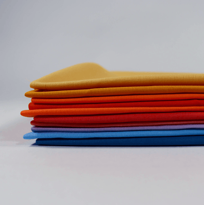 Moda Fabric Pre Cuts Moda Bella Solids Cornish Sunset 10 Piece Fat Quarter Bundle - The Sewing Studio