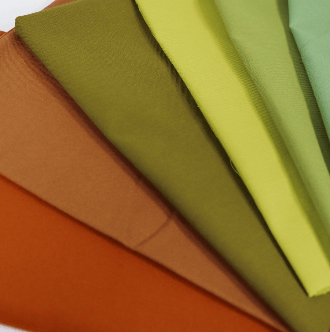 Moda Fabric Pre Cuts Moda Bella Solids Koos/Woodland 10 Piece Fat Quarter Bundle - The Sewing Studio
