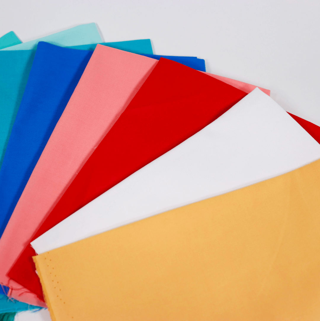 Moda Fabric Pre Cuts Moda Bella Solids St Ives Harbour 10 Piece Fat Quarter Bundle - The Sewing Studio