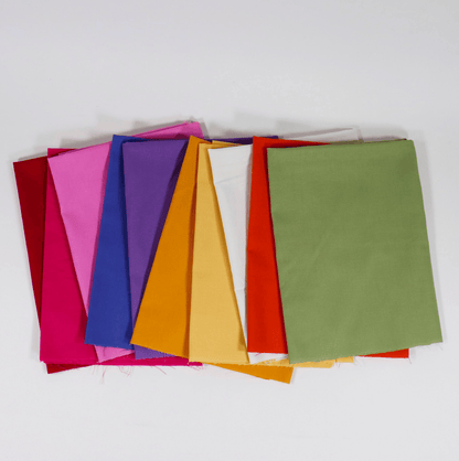 Moda Fabric Pre Cuts Moda Bella Solids Wildflower 10 Piece Fat Quarter Bundle - The Sewing Studio