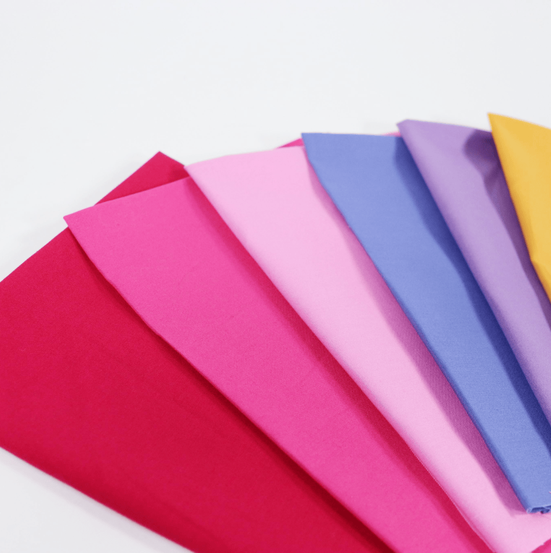 Moda Fabric Pre Cuts Moda Bella Solids Wildflower 10 Piece Fat Quarter Bundle - The Sewing Studio