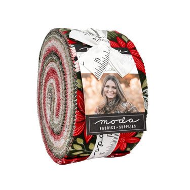 Moda Fabric Pre Cuts Moda Berry and Pine Jelly Roll 5240JR  - The Sewing Studio for sale UK - The Sewing Studio