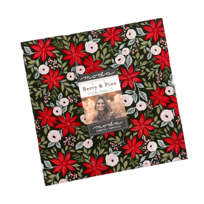 Moda Fabric Pre Cuts Moda Berry and Pine Layer Cake 5240LC  - The Sewing Studio