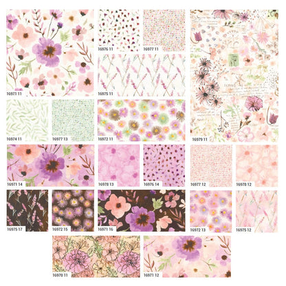 Moda Fabric Pre Cuts Moda Blooming Lovely Jelly Roll 16970JR  - The Sewing Studio