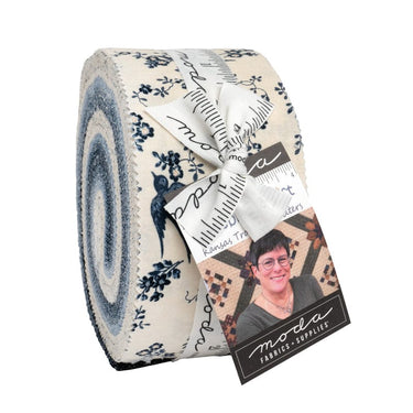 Moda Fabric Pre Cuts Moda Bluebirds Nest Jelly Roll  - The Sewing Studio for sale UK - The Sewing Studio