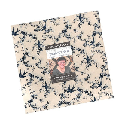 Moda Fabric Pre Cuts Moda Bluebirds Nest Layer Cake  - The Sewing Studio