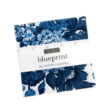 Moda Fabric Pre Cuts Moda Blueprint Charm Pack  - The Sewing Studio for sale UK - The Sewing Studio