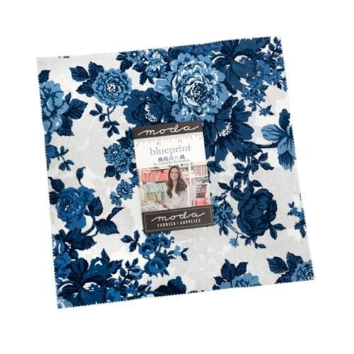 Moda Fabric Pre Cuts Moda Blueprint Layer Cake  - The Sewing Studio