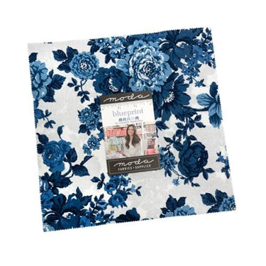 Moda Fabric Pre Cuts Moda Blueprint Layer Cake  - The Sewing Studio for sale UK - The Sewing Studio