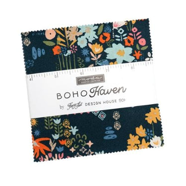 Moda Fabric Pre Cuts Moda Boho Haven Charm Pack  - The Sewing Studio for sale UK - The Sewing Studio