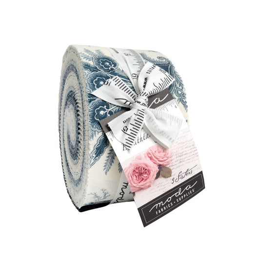 Moda Fabric Pre Cuts Moda Breathtaking Blues Jelly Roll - The Sewing Studio