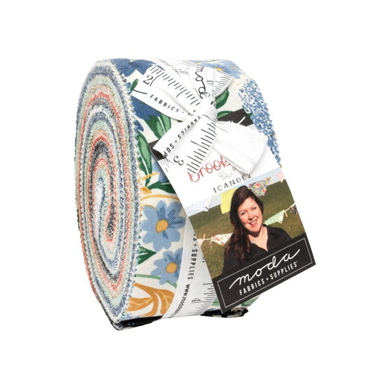 Moda Fabric Pre Cuts Moda Brookside Jelly Roll  - The Sewing Studio