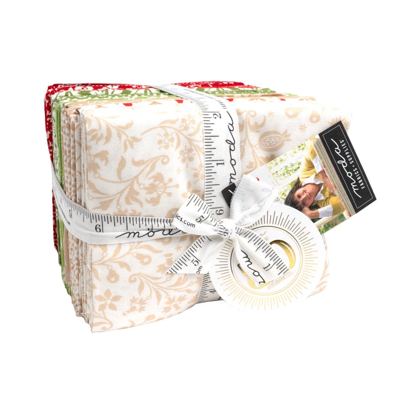 Moda Fabric Pre Cuts Moda Buon Natale Fat Quarter Pack 35400AB  - The Sewing Studio