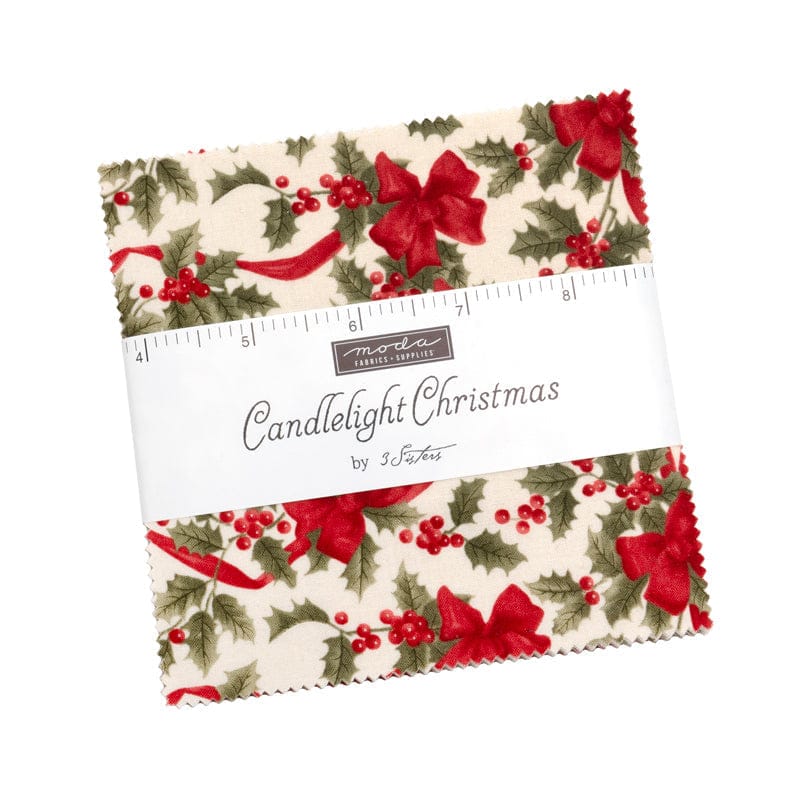 Moda Fabric Pre Cuts Moda Candlelight Christmas Charm Pack  - The Sewing Studio