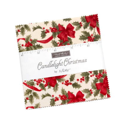 Moda Fabric Pre Cuts Moda Candlelight Christmas Charm Pack  - The Sewing Studio