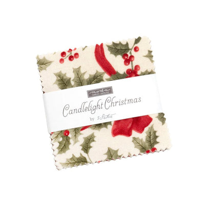 Moda Fabric Pre Cuts Moda Candlelight Christmas Mini Charm  - The Sewing Studio