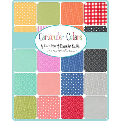Multi-coloured Geometric Moda Fabric Pre Cuts Moda Coriander Colors Fat Quarter Pack 28 Piece 29200AB - The Sewing Studio