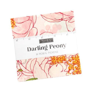 Moda Fabric Pre Cuts Moda Darling Peony Charm Pack  - The Sewing Studio for sale UK - The Sewing Studio