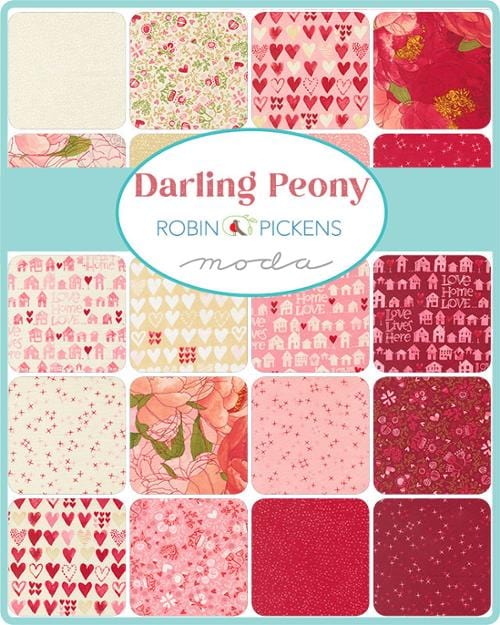 Moda Fabric Pre Cuts Moda Darling Peony Jelly Roll  - The Sewing Studio