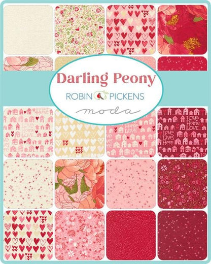 Moda Fabric Pre Cuts Moda Darling Peony Jelly Roll  - The Sewing Studio