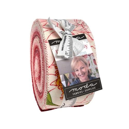 Moda Fabric Pre Cuts Moda Darling Peony Jelly Roll  - The Sewing Studio