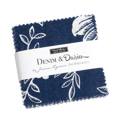 Moda Denim Daisies Mini Charm 35380MC