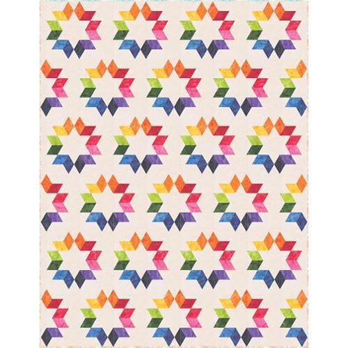 Moda Fabric Pre Cuts Moda Echo Batiks Quilt Kit With Ruler  - The Sewing Studio
