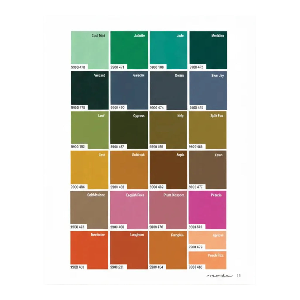 Moda Fabric Pre Cuts Moda Elizabeth's Favorites Bella Solids Fat Quarter Bundle 25 Piece  - The Sewing Studio