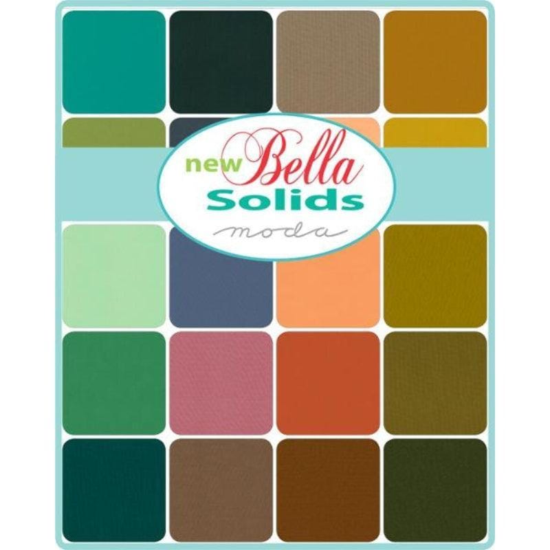 Moda Fabric Pre Cuts Moda Elizabeth's Favorites Bella Solids Fat Quarter Bundle 25 Piece - The Sewing Studio
