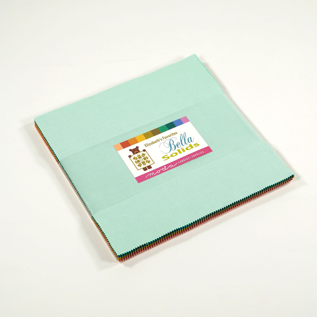 Moda Fabric Pre Cuts Moda Elizabeth's Favorites Bella Solids Layer Cake - The Sewing Studio