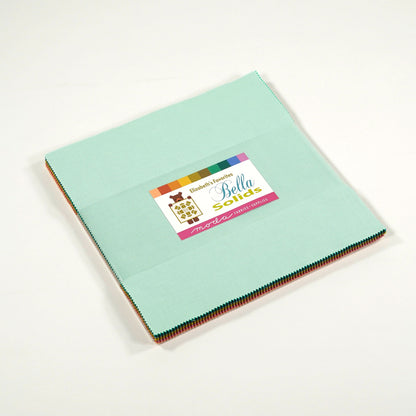 Moda Fabric Pre Cuts Moda Elizabeth's Favorites Bella Solids Layer Cake - The Sewing Studio