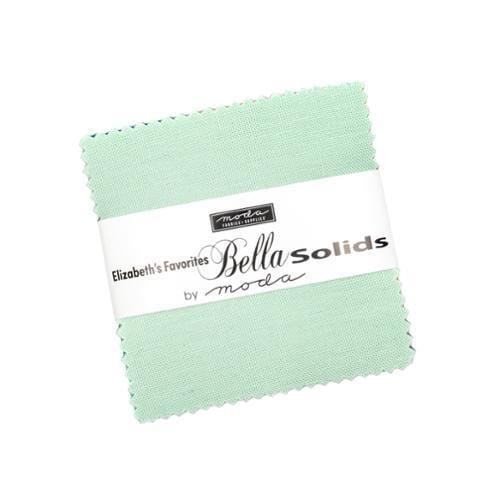 Moda Fabric Pre Cuts Moda Elizabeth's Favorites Bella Solids Mini Charm - The Sewing Studio
