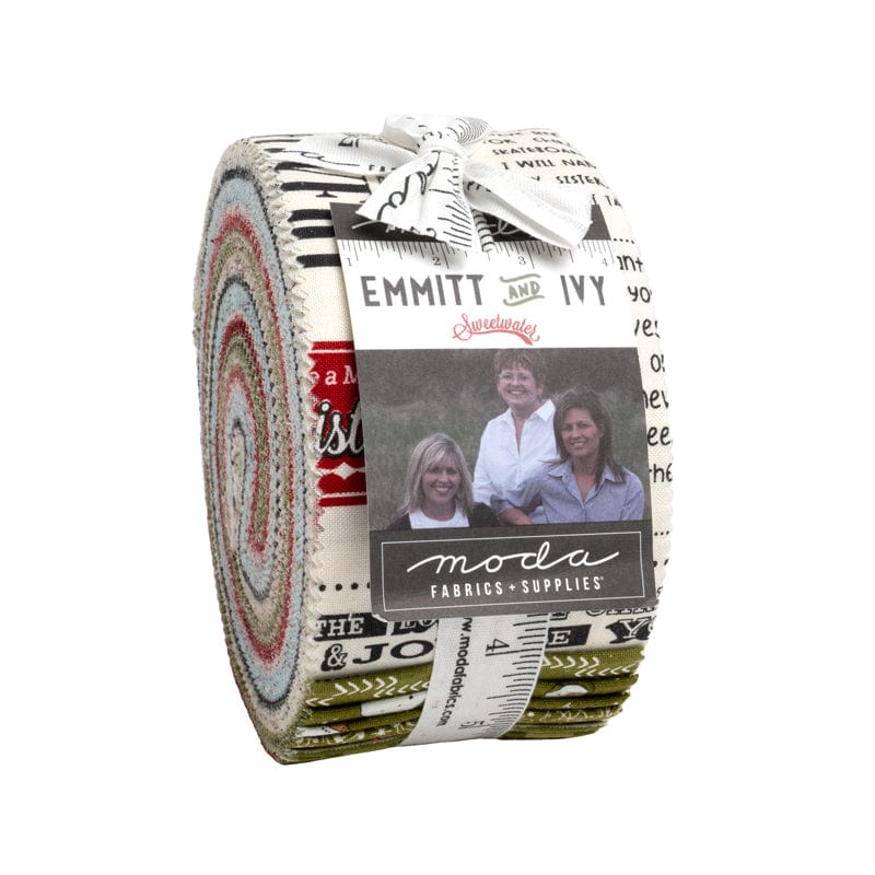 Moda Fabric Pre Cuts Moda Emmitt and Ivy Jelly Roll 55690JR  - The Sewing Studio