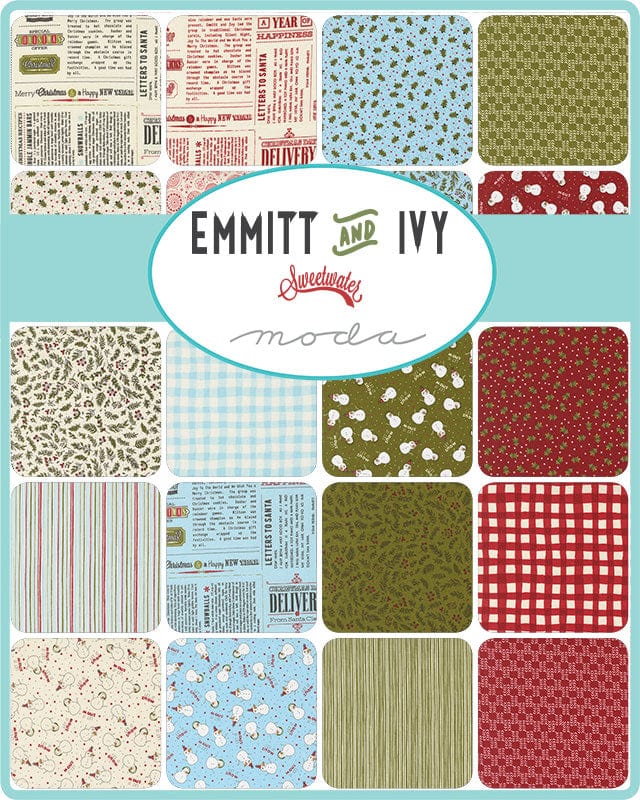 Moda Fabric Pre Cuts Moda Emmitt and Ivy Jelly Roll 55690JR  - The Sewing Studio