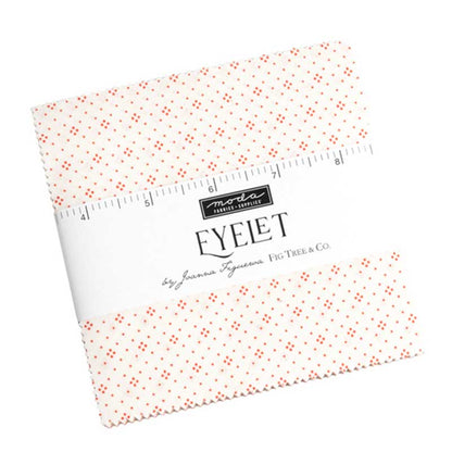 Moda Fabric Pre Cuts Moda Eyelet Charm Pack 20488PP  - The Sewing Studio