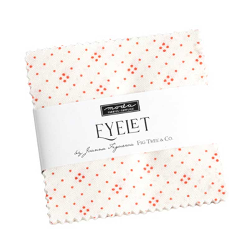 Moda Fabric Pre Cuts Moda Eyelet Mini Charm 20488MC  - The Sewing Studio