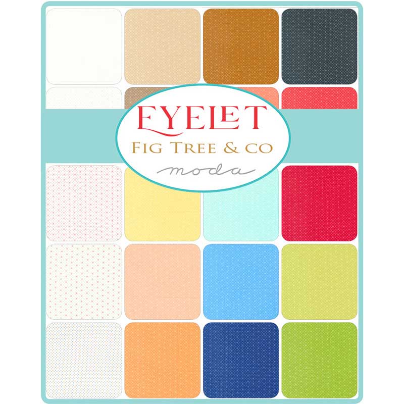 Moda Fabric Pre Cuts Moda Eyelet Mini Charm 20488MC  - The Sewing Studio
