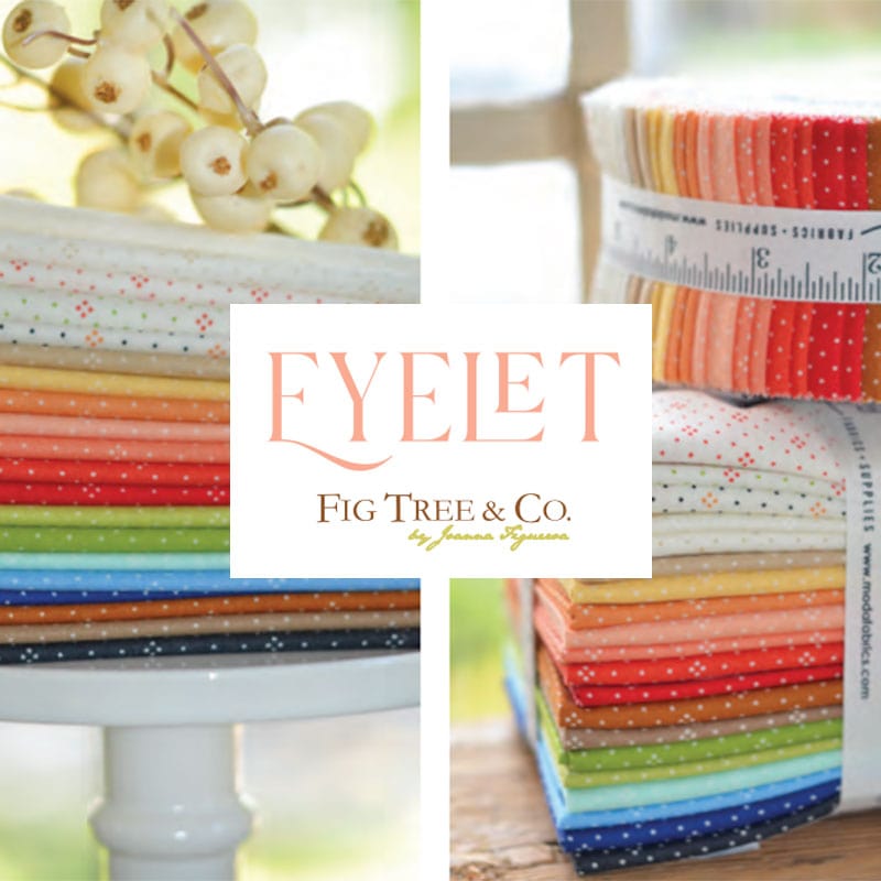 Moda Fabric Pre Cuts Moda Eyelet Mini Charm 20488MC  - The Sewing Studio