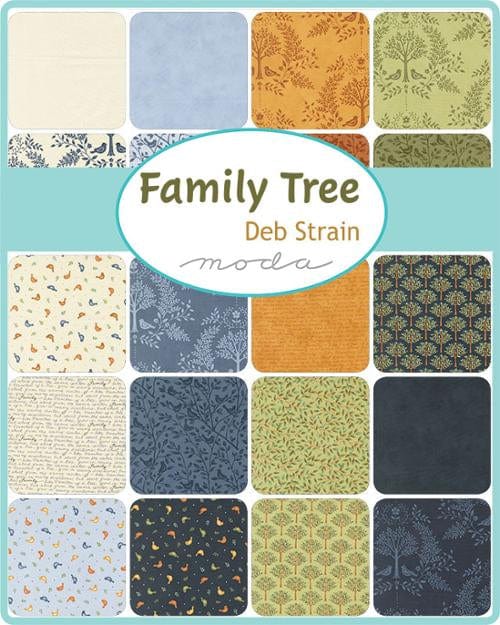 Moda Fabric Pre Cuts Moda Family Tree Jelly Roll  - The Sewing Studio
