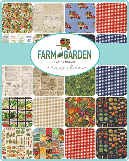 Moda Fabric Pre Cuts Moda Farm And Garden Layer Cake 7470LC  - The Sewing Studio