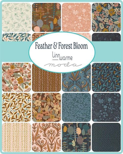 Moda Fabric Pre Cuts Moda Feather and Forest Bloom Fat Quarter Bundle 20 Piece - The Sewing Studio